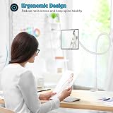 FATE TO FATE Gooseneck Tablet Holder 360° Flexible Lazy Arm Bed Mount White view 7