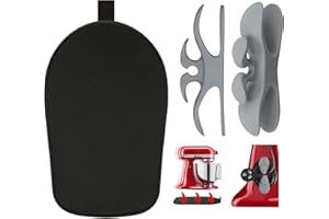 KIDOT Sliding Mat for Kitchenaid Mixer with 2 Grey Kitchen Accessories, Mixer Mover Slider Mat Pad for Kitchenaid 4.5-5 Qt Tilt-Head Stand Mixer, Kitchen Appliance Slider Mat, Kitchen Aid Mixer Accessories