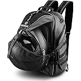NICECNC Motorcycle Helmet Bag Universal Motorcycle Helmet Backpack with 35L Large Capacity Motorcycle Riding Backpacks for Men Lugguge Storage Bag with Hidden Net, Grey