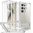 ESR for Samsung Galaxy S24 Ultra Armor Series Case, Full Body Protection Front Cover with Screen Protector and Extra Protective Front Frame, 3 Kickstand Modes, Military-Grade Protection, Clear