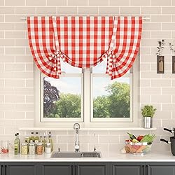 NATUS WEAVER Tie Up Curtain for Kitchen Window