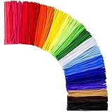 KASEMI Pipe Cleaners,1000 pcs and 20 Assorted