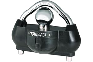 Trimax - UMAX 100 - Trailer Lock for Hitch, Dual Force Security - Trailer Hitch Lock for 1-7/8" - 2-5/16" Couplers, All Coupler Types