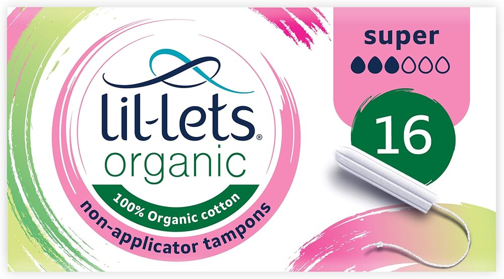 Lil-Lets Organic Non-Applicator Tampons Regular 16 Count
