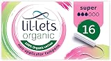 Lil-Lets Organic Non-Applicator Tampons Regular 16 Count