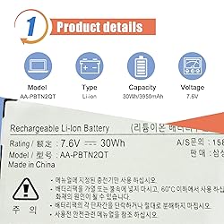 ASODI AA-PBTN2QT Laptop Battery Compatible with
