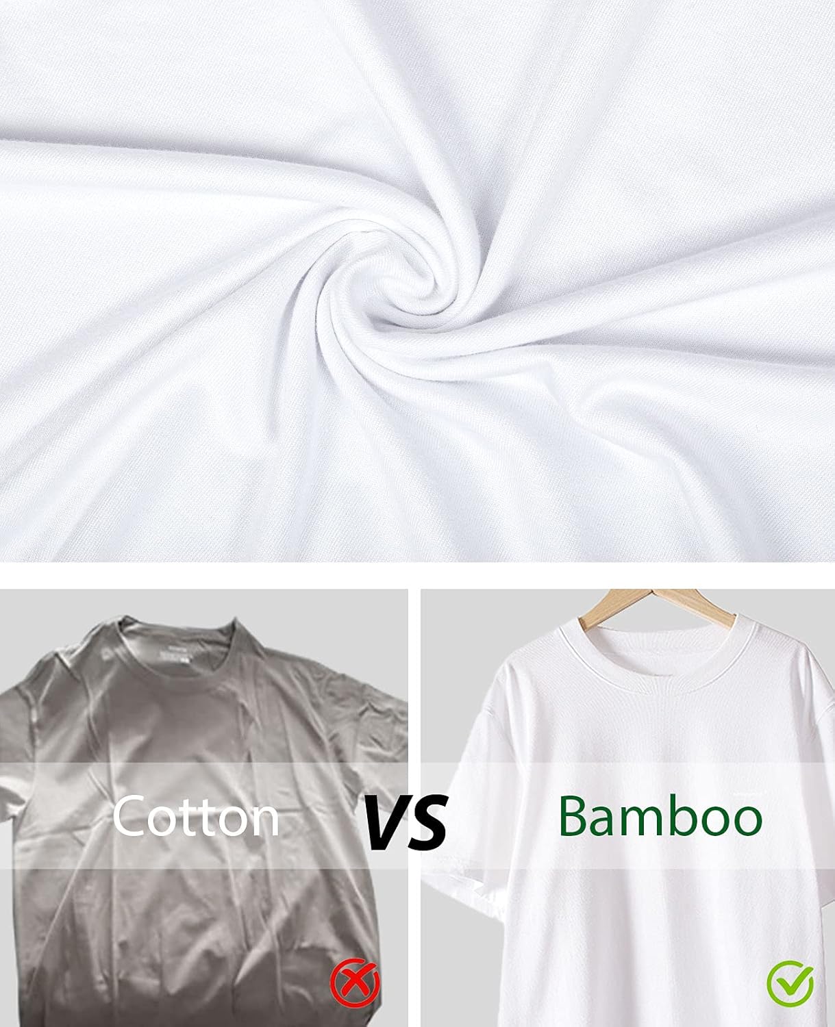 QUALFORT Men's Bamboo T-Shirt at  Men’s Clothing store