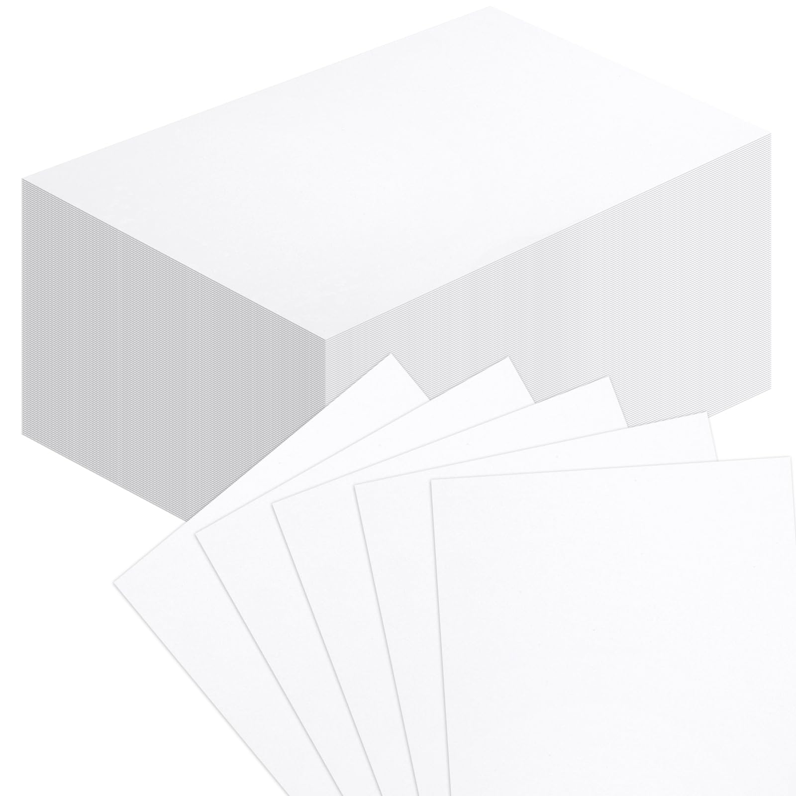 Photo 1 of 100 Sheets 4" x 6" Blank Thick Cardstock Paper 110LB/300GSM Cards Stock for Invitations, Postcards, Photos, DIY Crafts Greeting Card Making Scrapbook Supplies (White)