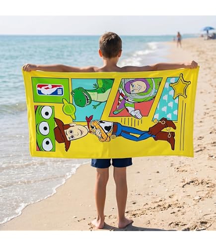 Amazon.com: トイストーリー Toy Story Bath Pool Beach Towel Set