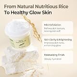 SKINFOOD Mask Rice 120g White Rice Exfoliating Wash Off Face Mask for Darken view 4