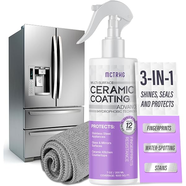 Ceramic Coating Surface Lock Spray - Prevents Fingerprints On Stainless ...