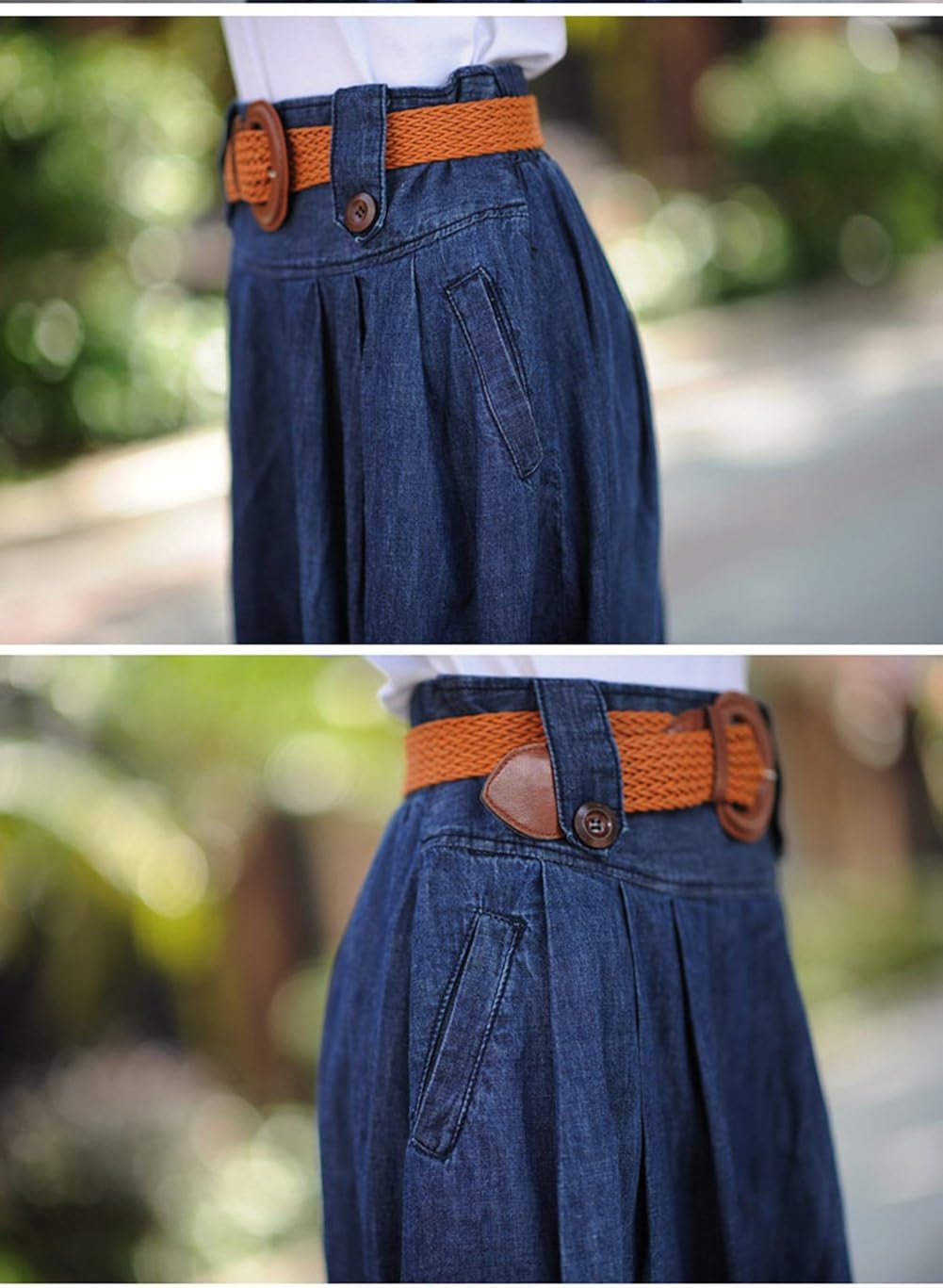 Jupe en Jean Genou A-Ligne Denim Scothen Ladies Boutique Jupe Crayon Genou  Jeans Bleu Bleu Jupe Longue Denim délavé Jupe en Denim Mesdames Jean Jupe  Rock Genou Couverte bazis.az