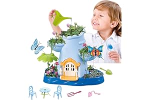 Vokodo Kids Magical Garden Growing Kit Includes Tools Seeds Soil Flower Plant Tree Interactive Play Fairy Toys Inspires Horticulture Learning Great Gift for Children Girls Boys