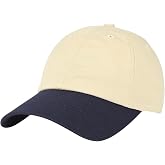 E BY ELIDAN Two Tone Dad Hat, Low Profile Baseball Cap