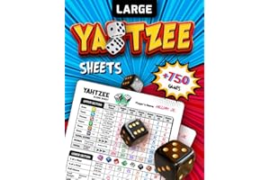 Large Yatzee Sheets: 750 Scoring Games, Original Yatzee Scoresheets For Scorekeeping (A Great Gift Idea For Dice Lovers)
