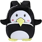 Toddler Backpack for Girls Boys School Small Backpacks Toddler Back Pack Stuffed Animal Backpack Kawaii Kids Mini School Bag Preschool Age 2-4 Penguin
