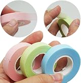 SZCXDKJ 3 Rolls Eyelash Tape Breathable Micropore Fabric Lash Extension Supplies view 6