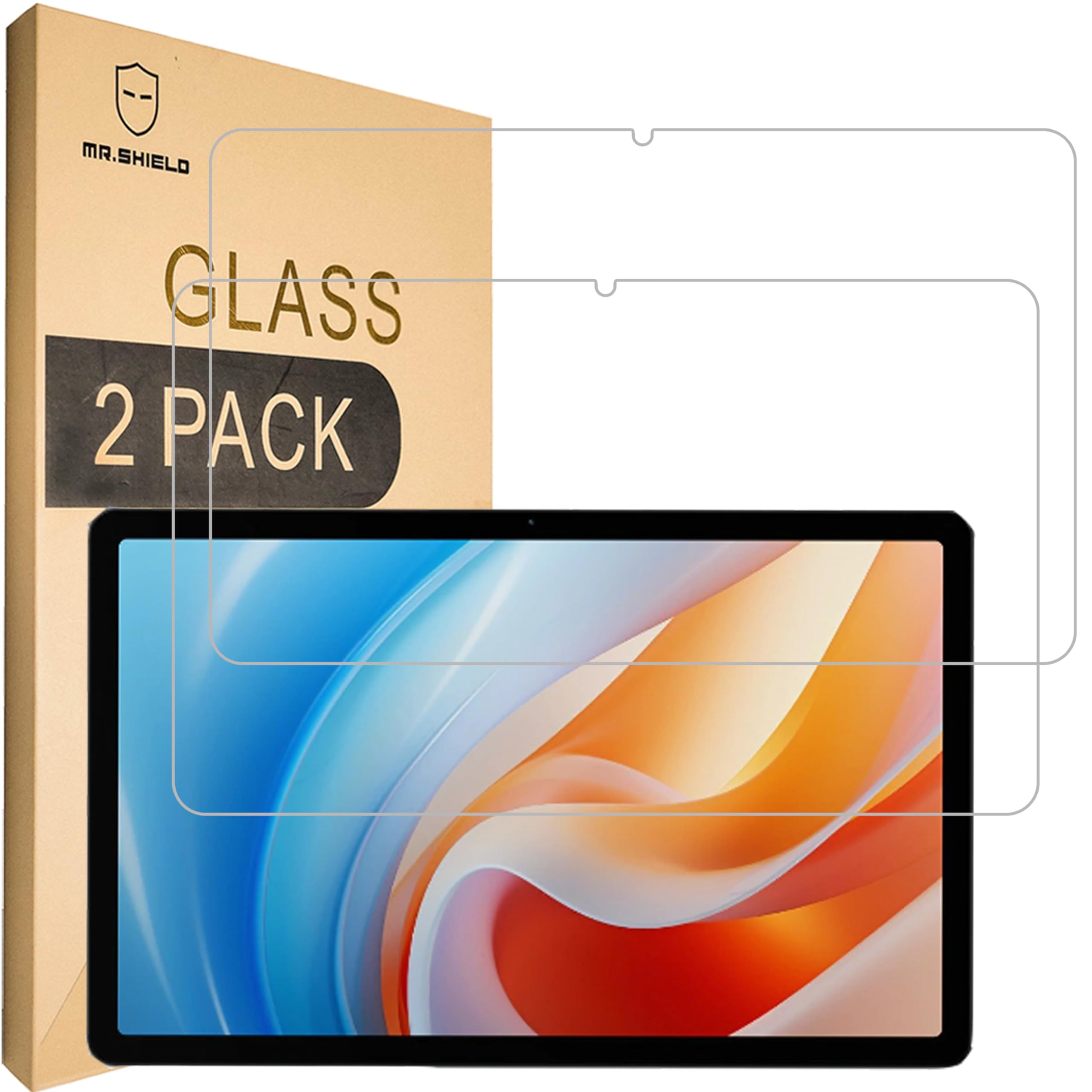 Photo 1 of Mr.Shield Screen Protector compatible with Alldocube iPlay 60 / iPlay 60 Pro, 11 Inch [Tempered Glass] [2-PACK] [Japan Glass with 9H Hardness]