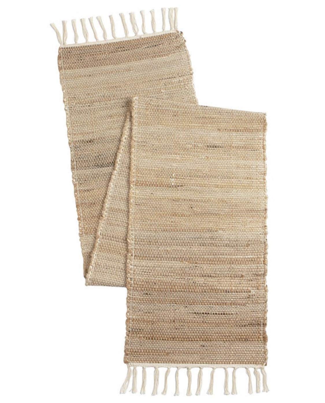 The Home Talk Hand Woven Table Runner | 13'' x 72'' Vintage Mats for Parties, Dining Table, Coasters | Decorative Runner | Jute Fibers | Eco-Friendly Accessory | Natural Boho Jute Store