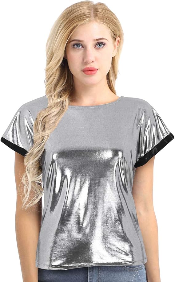 camisetas con brillos mujer