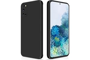 GiiYoon Silicone Case Compatible with Samsung Galaxy S20, Full Body Silky Soft Touch Phone Case with Camera Protection, Shockproof Cover with Microfiber Lining, Black