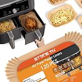 Stone TH 120Pcs Air Fryer Liners for Ninja Dual Air Fryer Parchment Paper Liners view 7
