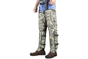 TREKMASTER Snake Guard Chaps for Hunting: Snake Bite Protection Chaps, Waterproof Snake Gaiters for Legs