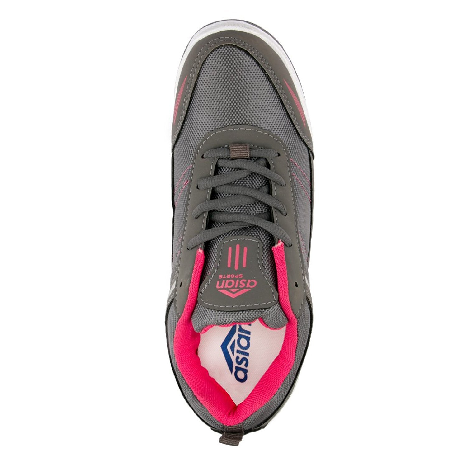 asian shoes butterfly-21 dark grey rani pink women sports shoes