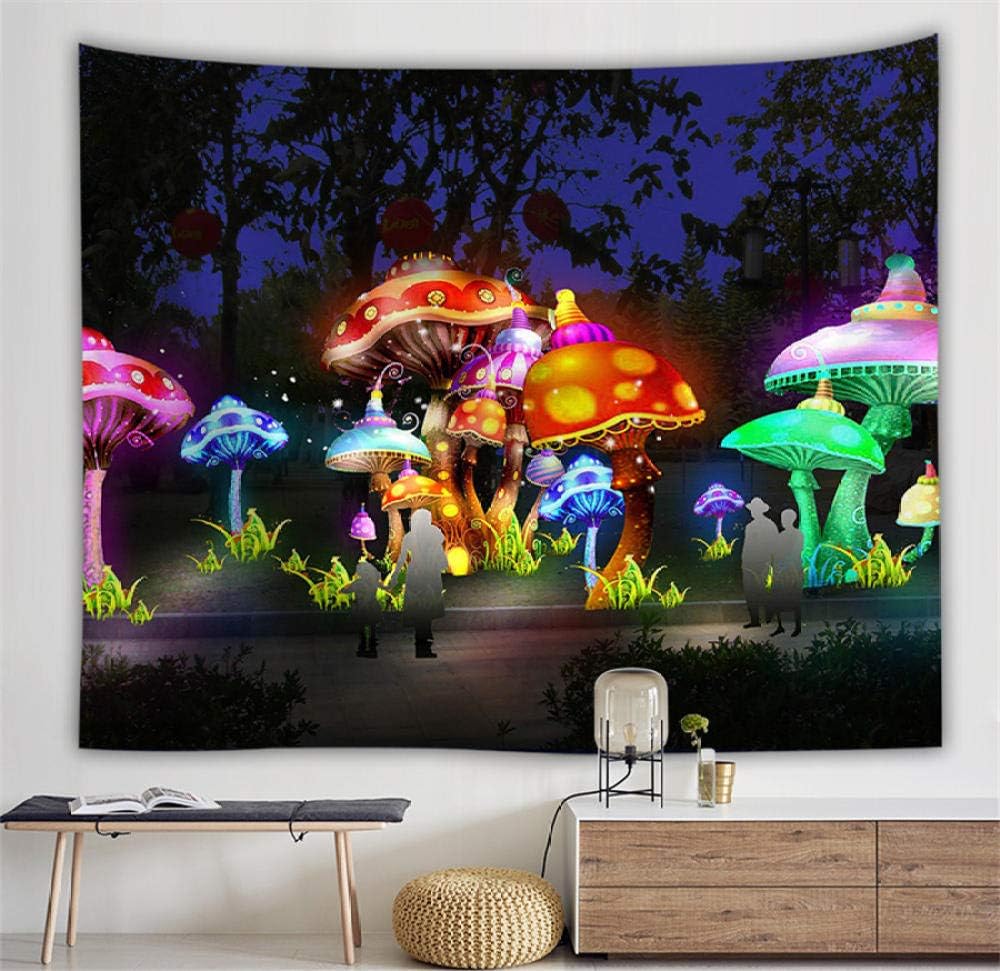 MSHZSH Tapestries,Magic Mushroom Wall Hanging Art Rug Art Tapestry Bedroom Tapestry Home Decor