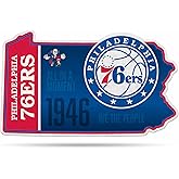 Rico Industries NBA Basketball State Shape Shape Cut Pennant - Home and Living Room Décor - Soft Felt EZ to Hang