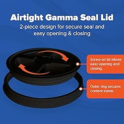ePackageSupply 5 Gallon Black Bucket with Gamma