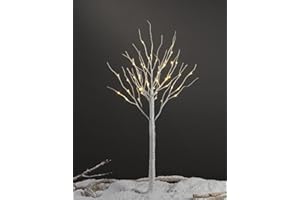 LIGHTSHARE 4 Feet Birch Tree, 48 LED Lights, Warm White, for Home, Festival, Party, and Christmas Decoration, Indoor and Outdoor Use
