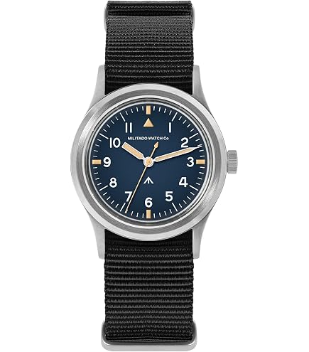 Amazon.com: Militado ML12 38mm Mens Watch - Sweep Hand VH31 Mecha