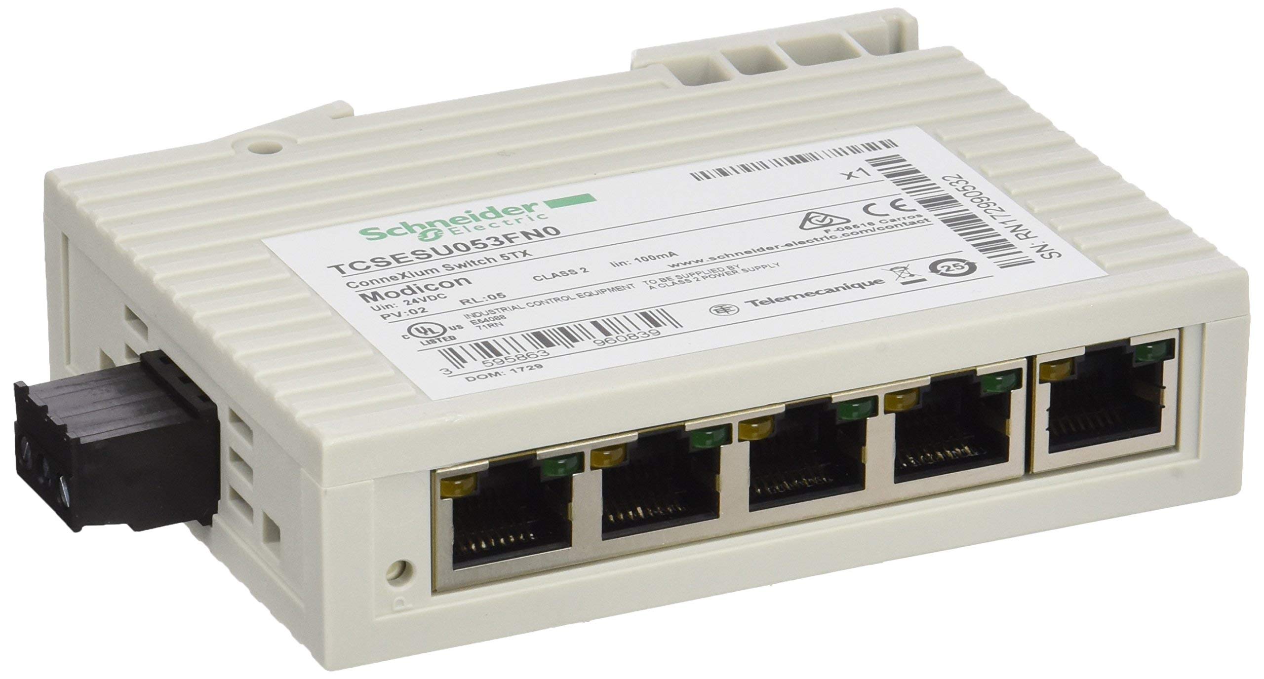 Schneider Electric tcsesu053fn0 switchnogest Switch, 5 X 100txrj45