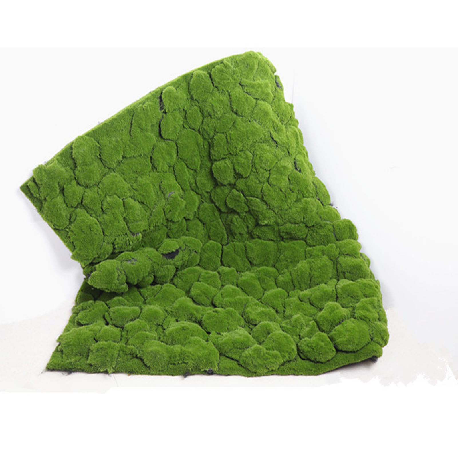 Photo 1 of GHTCLDF Simulation Artificial Moss Mat 39x39in, Fake Moss Wall DIY Artificial Moss Mat Carpet for Balcony Terrace Decoration Window Display Decoration