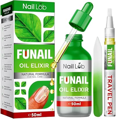 Nail Lab Premium Fu Nail Elixir 50ml Tea Tree Oil Toenail Repair Free Pen