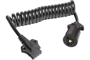 Reese 7-Way Round to 5-Way Flat Coiled Wiring Adapter (85360)