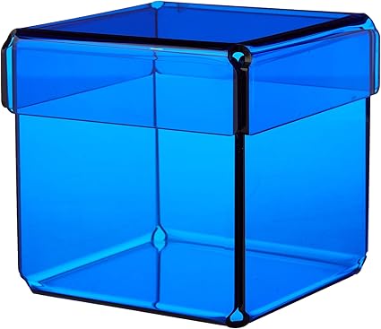 CAJA METACRILATO DADDO COLORES (Azul translúcido): Amazon.es: Oficina y papelería
