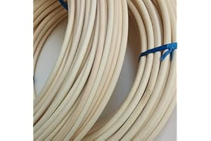 Natural Rattan Spline 5 mm (0.20 in), 250 g – Round, Rattan roll, Cane Webbing Material for DIY Furniture Willow for Weaving,