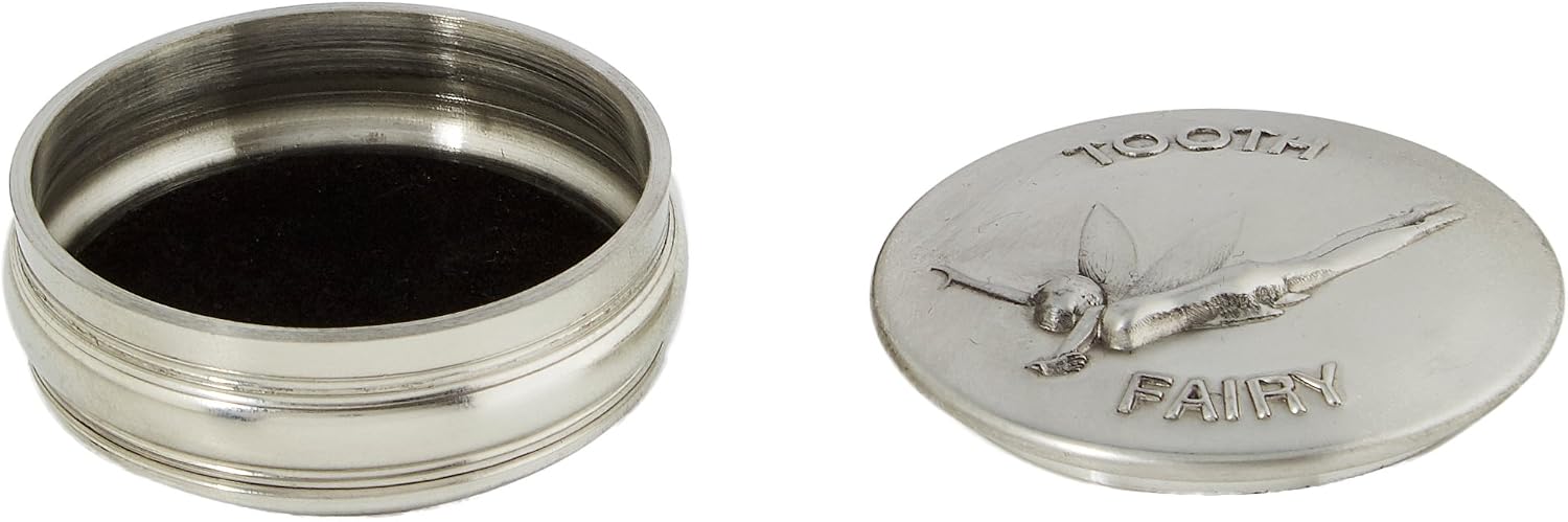 Edwin Blyde 90990 & Co Children's Tooth Fairy Design Trinket Box, 50 mm, Pewter, 7.5 x 7.5 x 3 cm - Image 3
