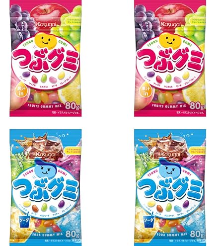 Amazon.com : Japanese Premium Grape Gummy Candy Tsubu Gumi – 5