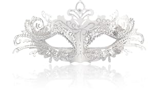 Erythem Masquerade Mask for Women Metal Mask Venetian Party Fit for Costume Party Ball Prom Mardi Gras