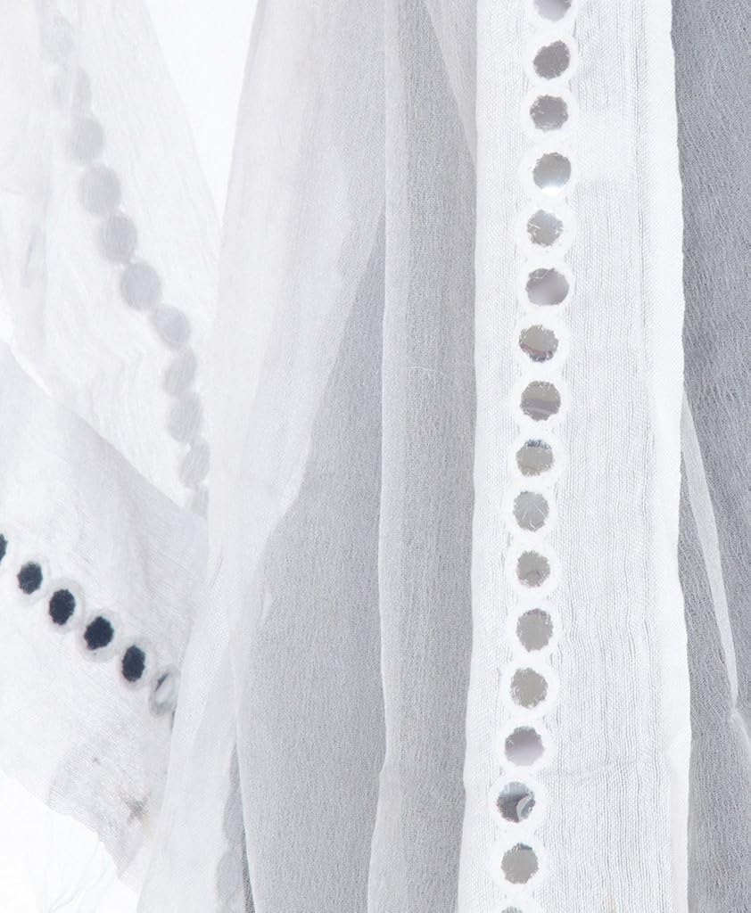 ooltah chashma women's tissue dupatta (dupt-026_white_free size)