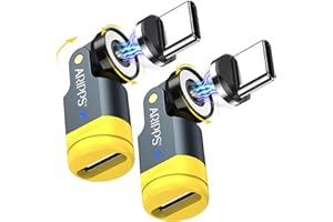 Aripps USB C Magnetic Adapter 2-Pack, 540 Degree Rotating
