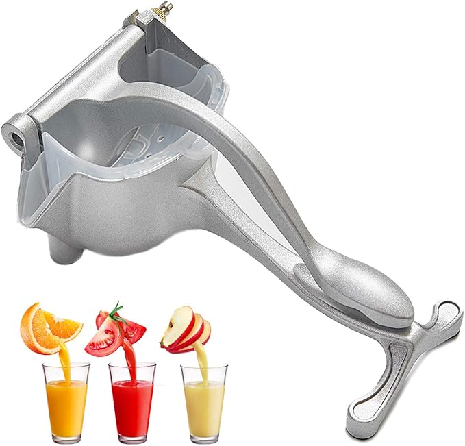 Manual Fruit Juicer With Detachable Liner Hand Press Teflon