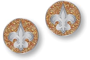 Aminco International NFL Glitter Post Earrings