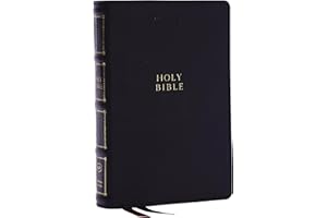 KJV Holy Bible: Compact Bible with 43,000 Center-Column Cross References, Black Genuine Leather, Red Letter, Comfort Print: K