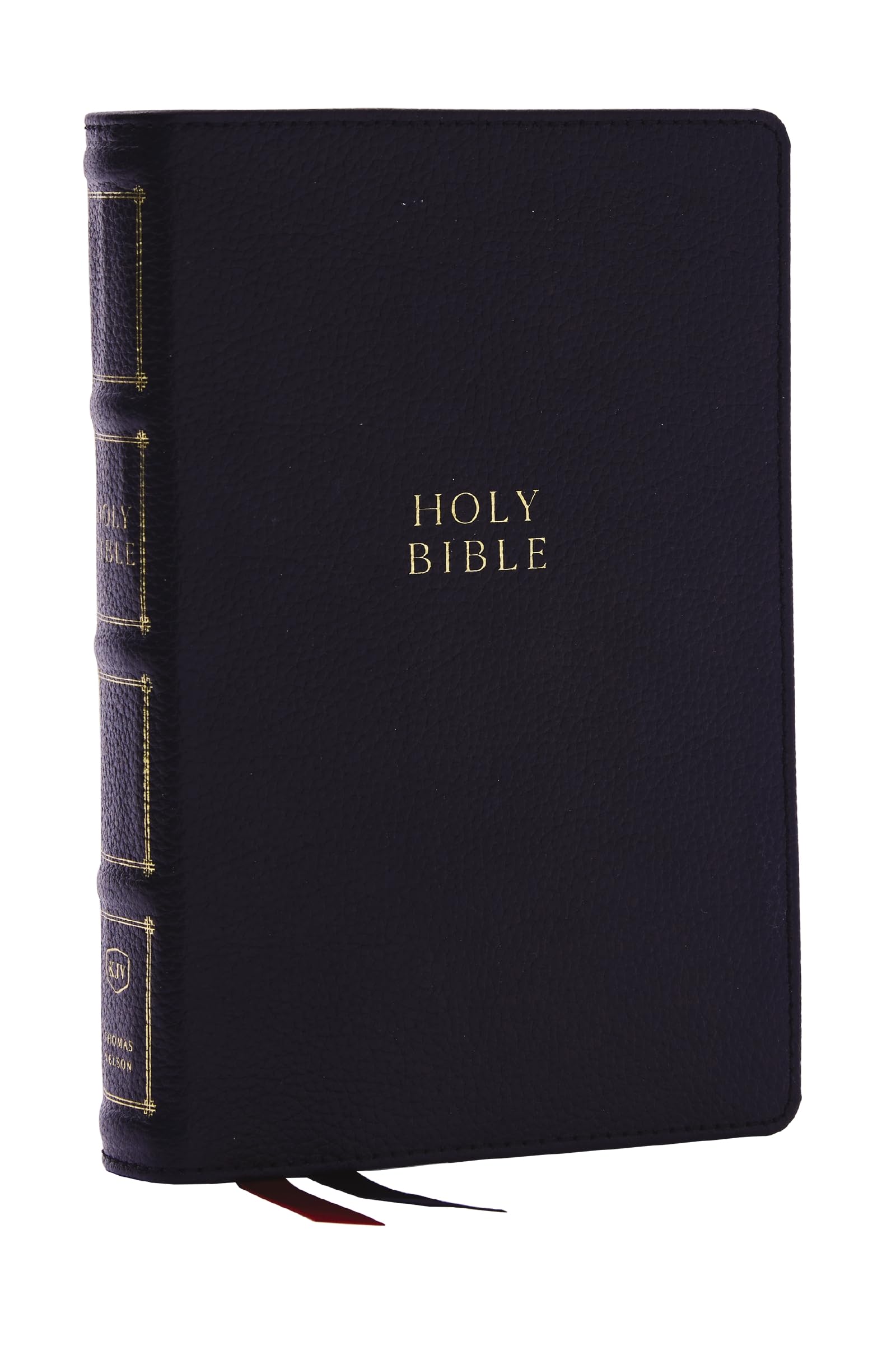 KJV Holy Bible: Compact Bible with 43,000 Center-Column Cross References, Black Genuine Leather, Red Letter, Comfort Print: King James Version Image KJV Holy Bible: Compact Bible with 43,000 Center-Column Cross References, Black Genuine Leather, Red Letter, Comfort Print: King James Version Image
