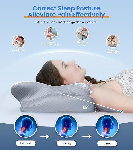 Ultra Comfort Cervical Neck Pillow For Pain Relief - Adjustable Side Sleeper Pillow, Memory Foam, CertiPUR-US Certified - View #10