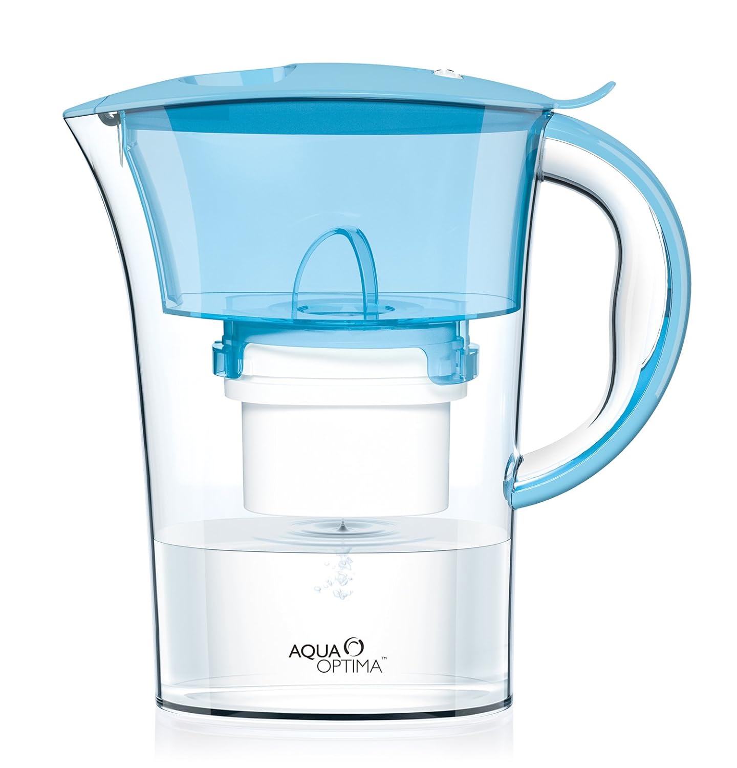 Aqua Optima 'Clarion' Water Filter Pitcher Sky Blue with 1x 60day